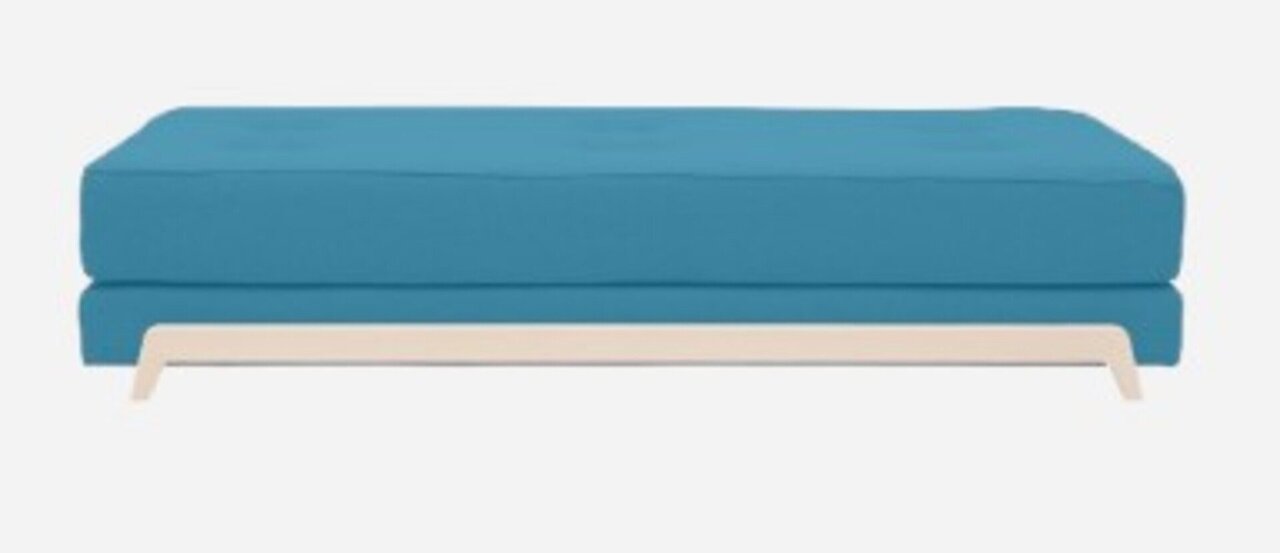 Softline Frame Schlafsofa mit Kaltschaum-Matratze - Felt Melange - 582 Blue