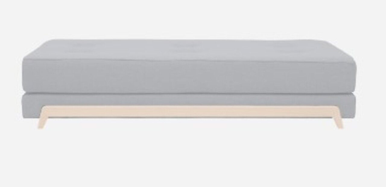 Softline Frame Schlafsofa mit Kaltschaum-Matratze - Felt Melange - 612 Light Grey