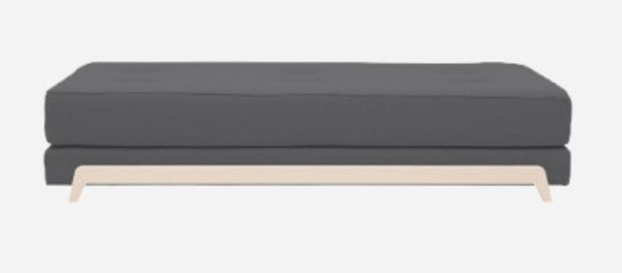 Softline Frame Schlafsofa mit Kaltschaum-Matratze - Felt Melange - 623 Dark Grey