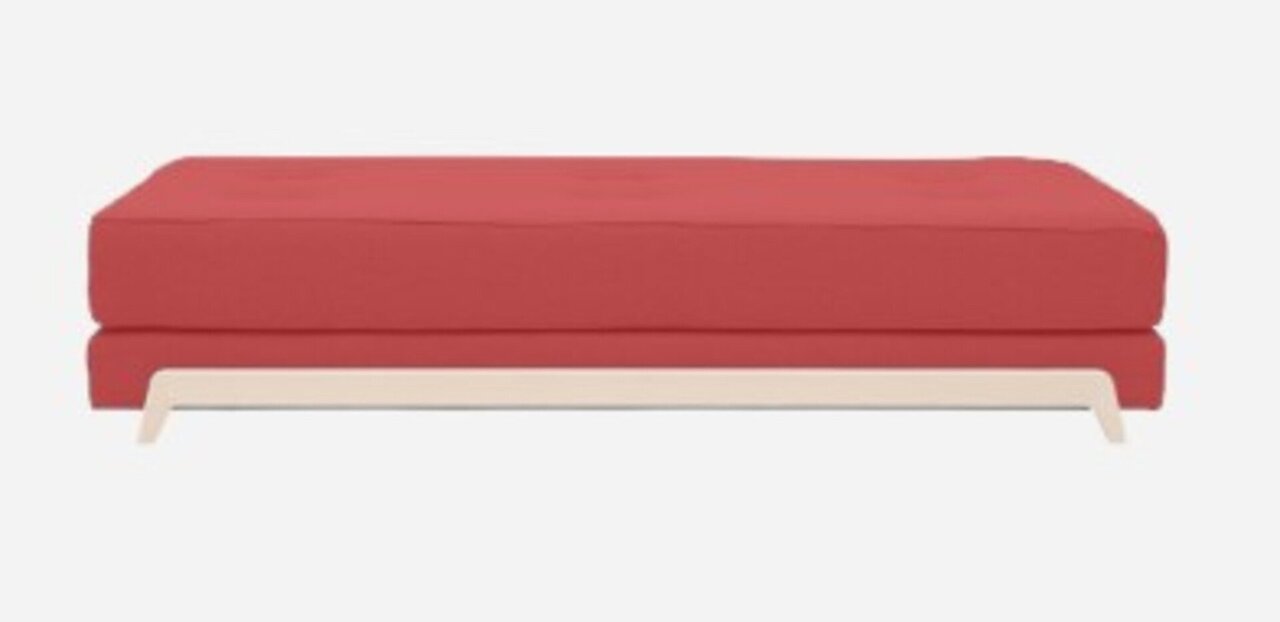 Softline Frame Schlafsofa mit Kaltschaum-Matratze - Felt Melange - 650 Light Red
