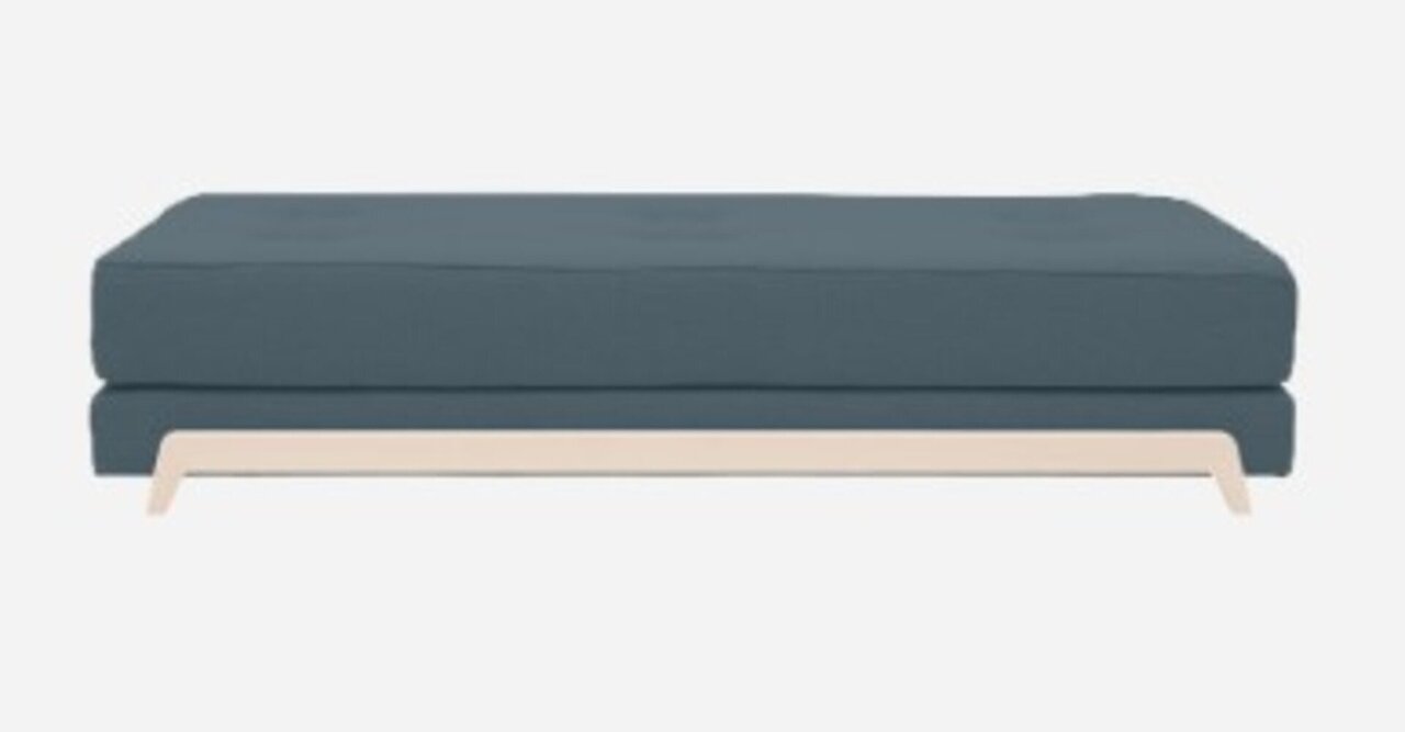 Softline Frame Schlafsofa mit Kaltschaum-Matratze - Felt Melange - 846 Blue Grey