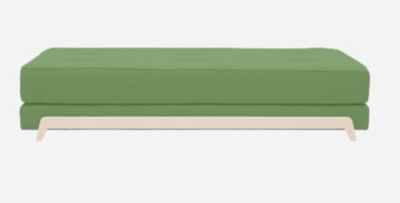 Softline Frame Schlafsofa mit Kaltschaum-Matratze - Felt Melange - 848 Green