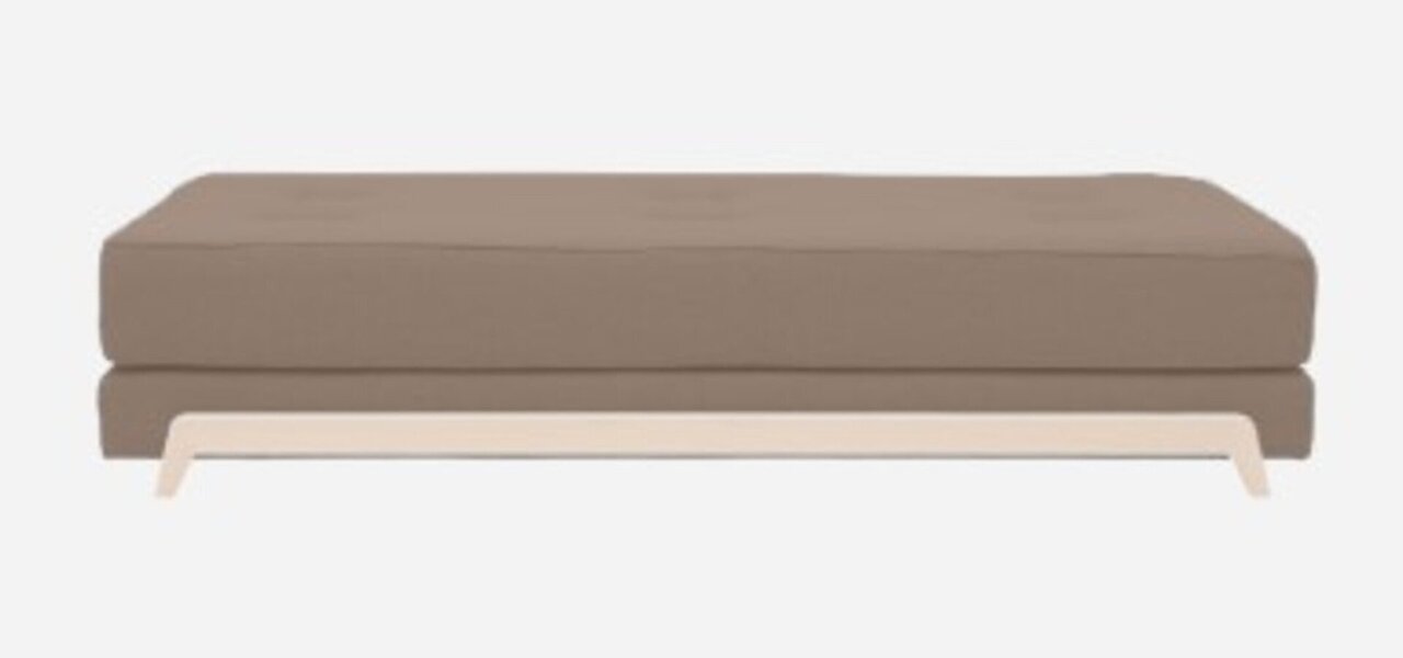 Softline Frame Schlafsofa mit Kaltschaum-Matratze - Felt Melange - 849 Light Brown