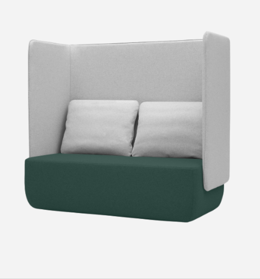Softline Opera Sofa Hoch-Cento, Felt, Felt Melange, Valencia, Velvet
