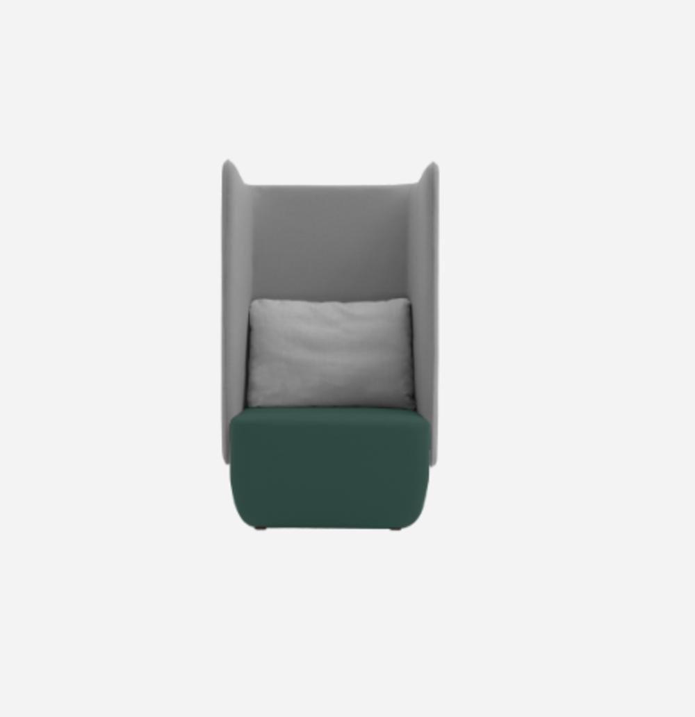 Softline Opera Sessel Hoch-Cento, Felt, Felt Melange, Valencia, Velvet