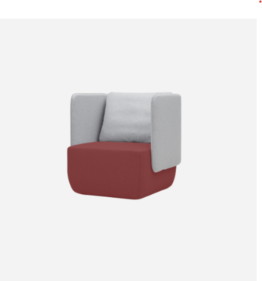 Softline Opera Sessel Niedrig-Cento, Felt, Felt Melange, Valencia, Velvet