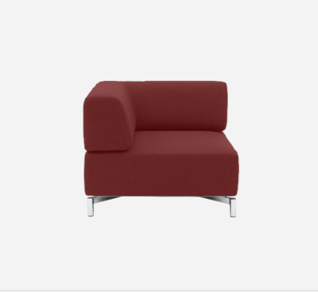 Softline Planet Eckelement-Cento, Felt, Felt Melange, Valencia, Velvet-C 100 · 28 x 28 x 91 cm