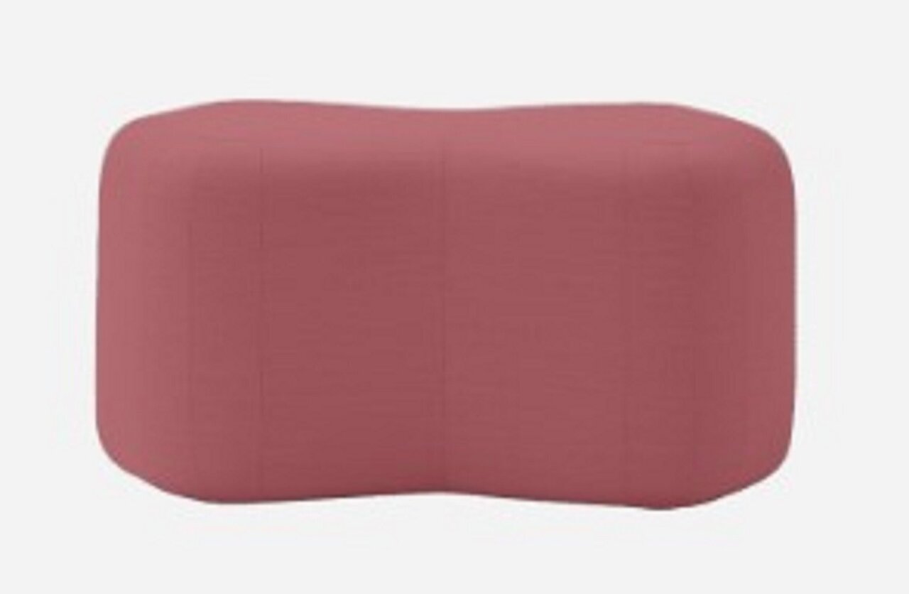 Softline Unit Pouf - Cento, Felt, Felt Melange, Valencia, Velvet