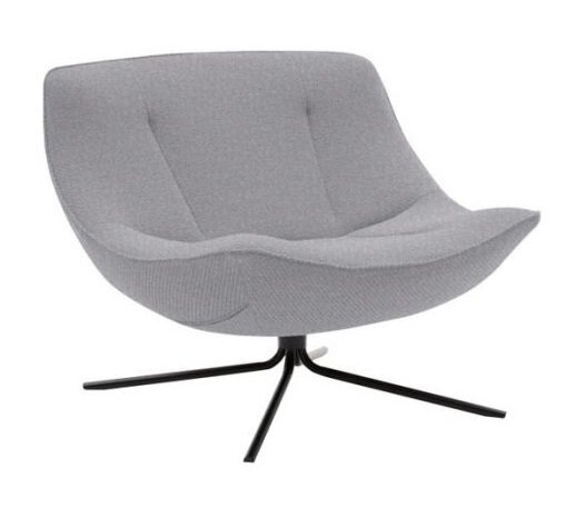 SOFTLINE VERA SESSEL - Felt Melange - 612 Light Grey