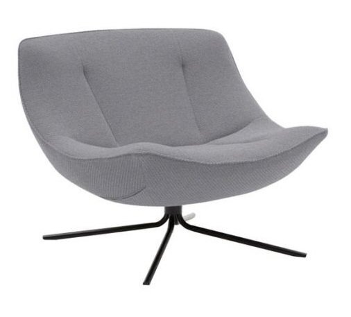 SOFTLINE VERA SESSEL - Felt Melange - 620 Stone Grey
