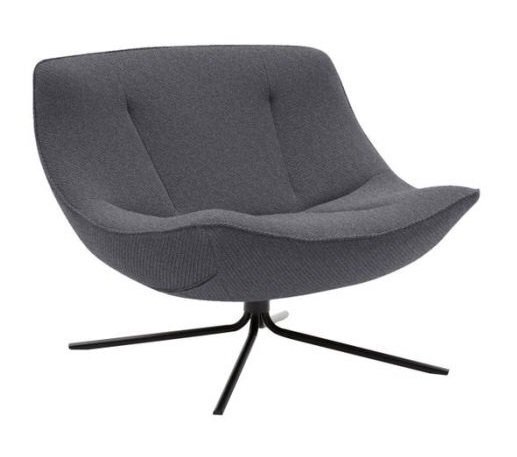 SOFTLINE VERA SESSEL - Felt Melange - 623 Dark Grey