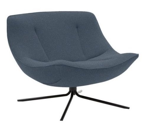 SOFTLINE VERA SESSEL - Felt Melange - 846 Blue Grey