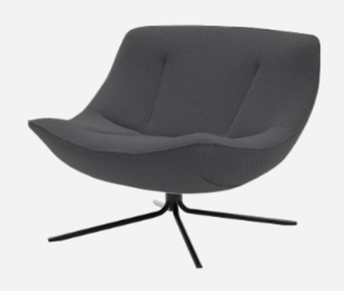 SOFTLINE VERA SESSEL - Felt Melange - 610 Anthracite