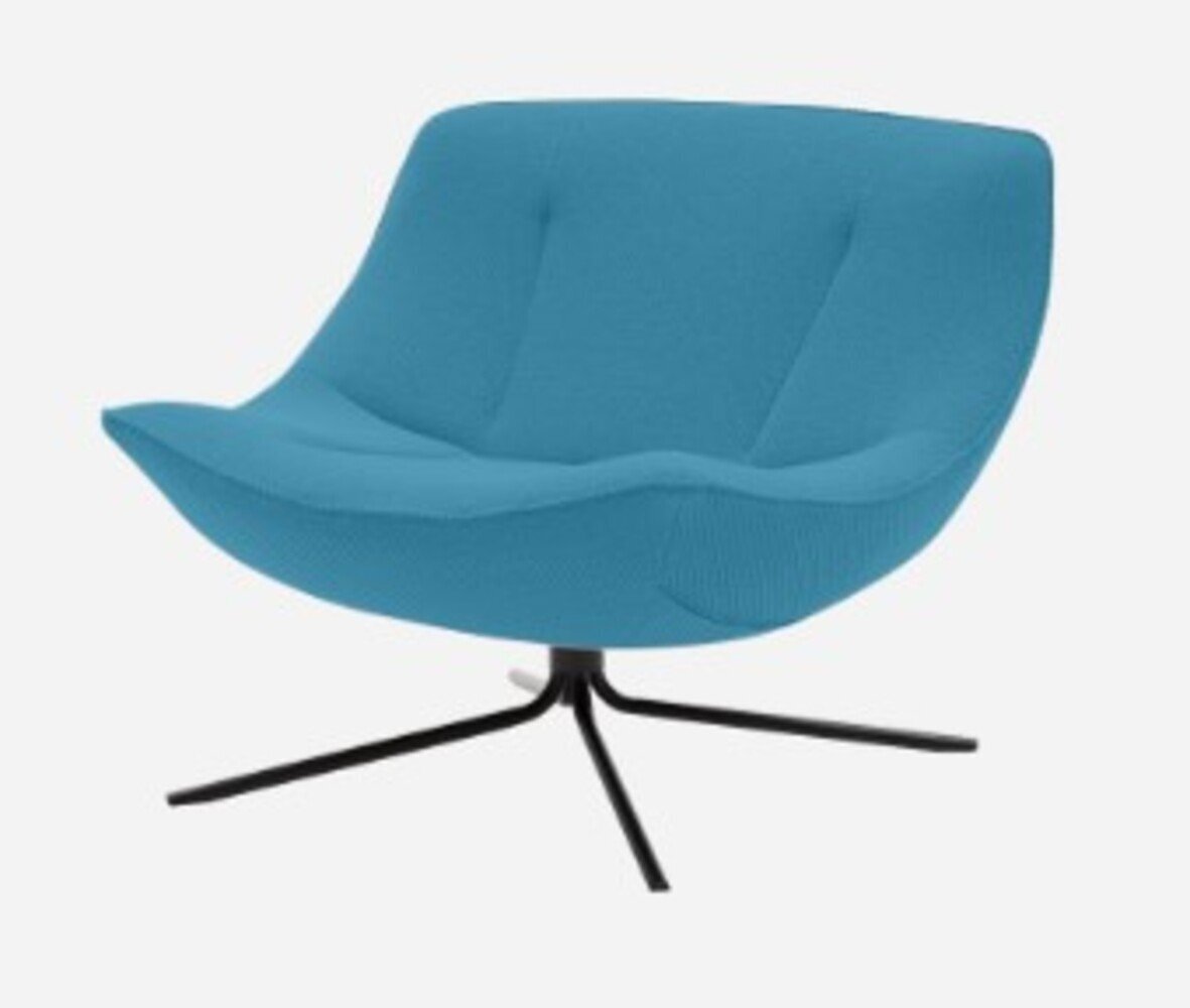 SOFTLINE VERA SESSEL - Felt Melange - 582 Blue