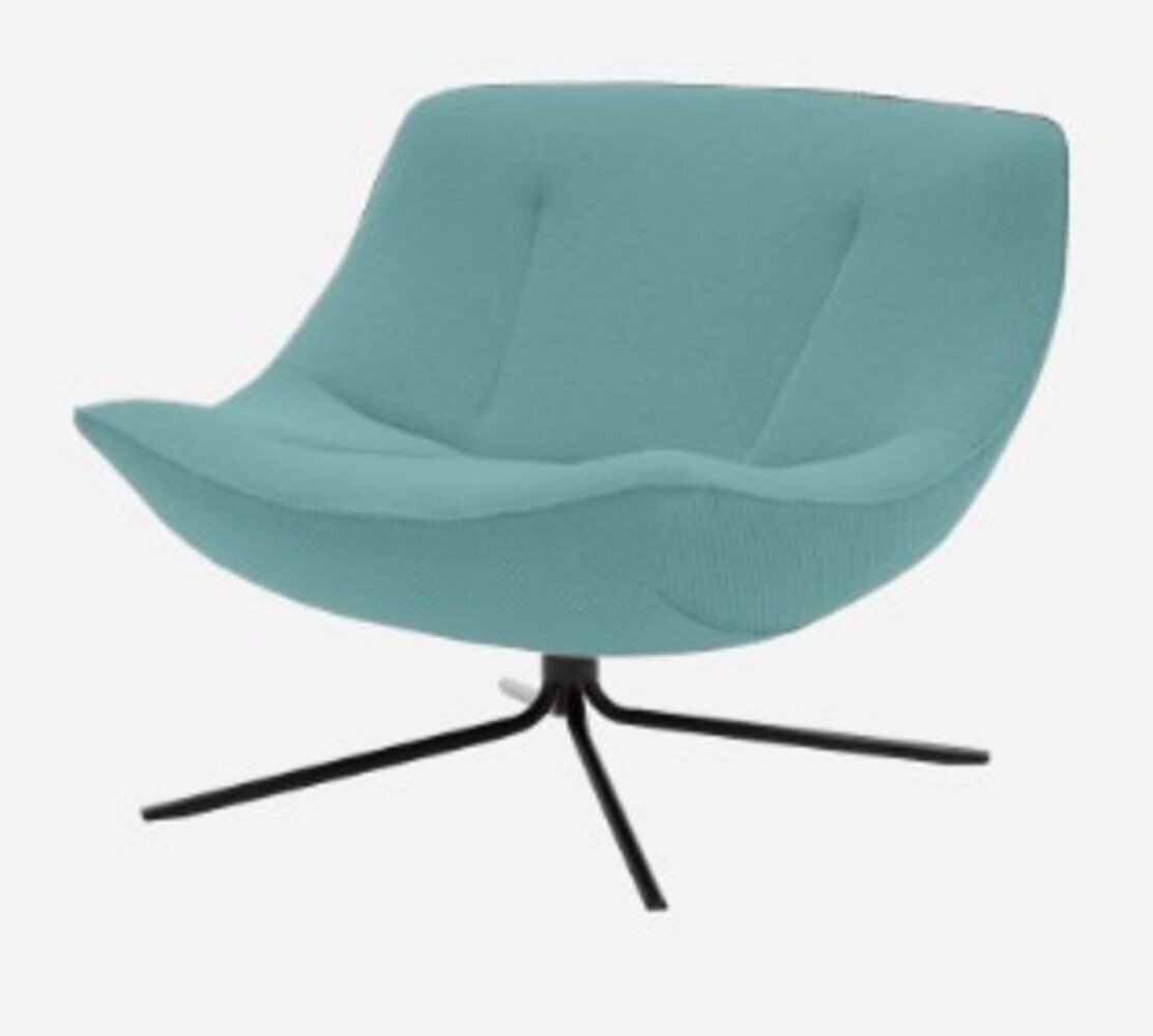 SOFTLINE VERA SESSEL - Felt Melange - 652 Turquoise