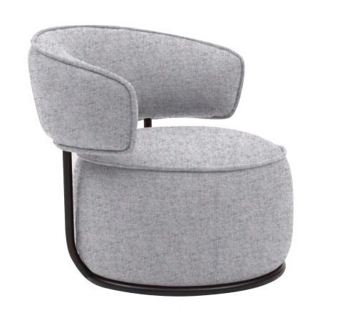 SOFTLINE PICOLO SESSEL - Felt Melange - 612 Light Grey