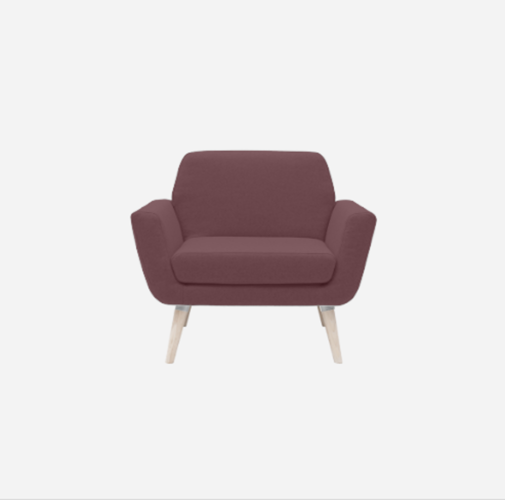 Softline SCOPE SESSEL-Felt Melange - 651 Eggplant