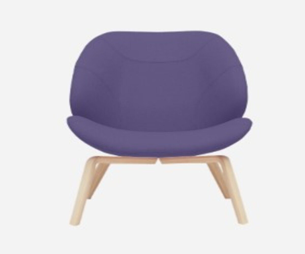 SOFTLINE EDEN SESSEL - Felt - 581 Eggplant