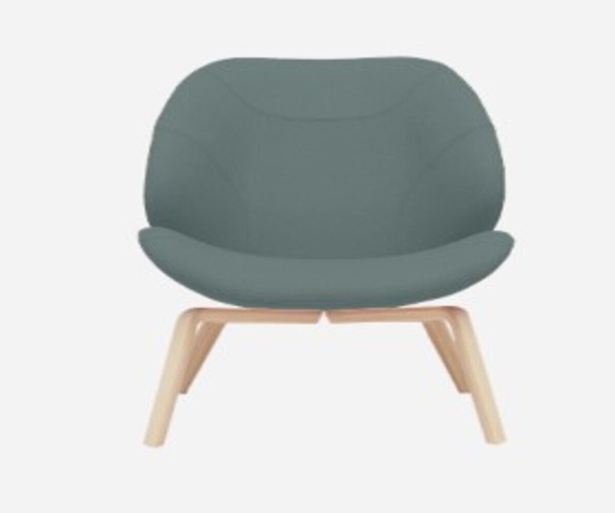 SOFTLINE EDEN SESSEL - Felt Melange - 293 Grey Green