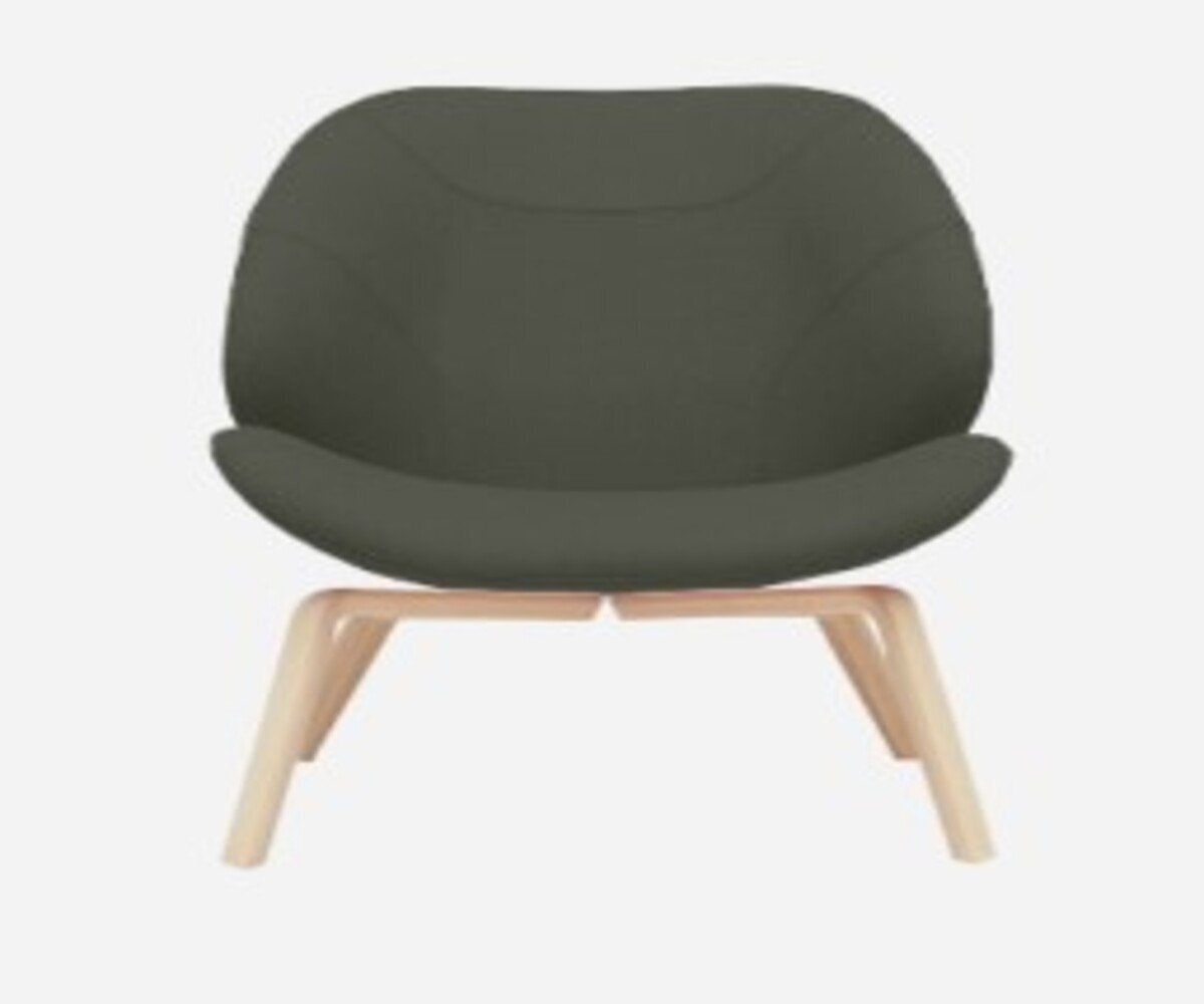 SOFTLINE EDEN SESSEL - Felt Melange - 294 Dark Green