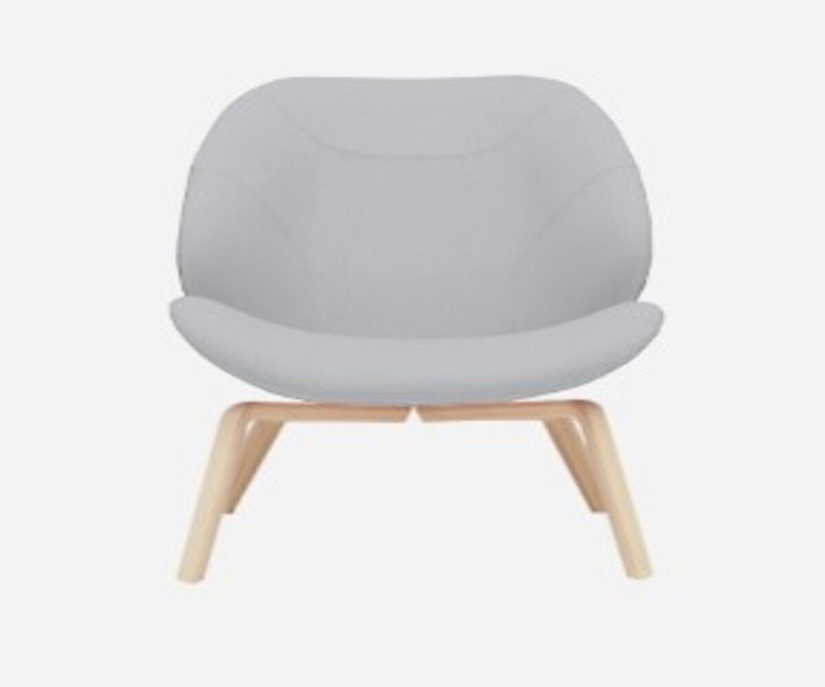 SOFTLINE EDEN SESSEL - Felt Melange - 612 Light Grey