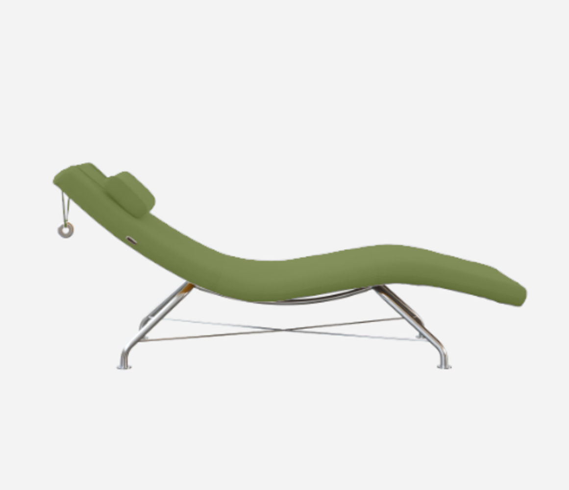 Softline SENSE SESSEL-Felt Melange - 855 Olive-Verchromt