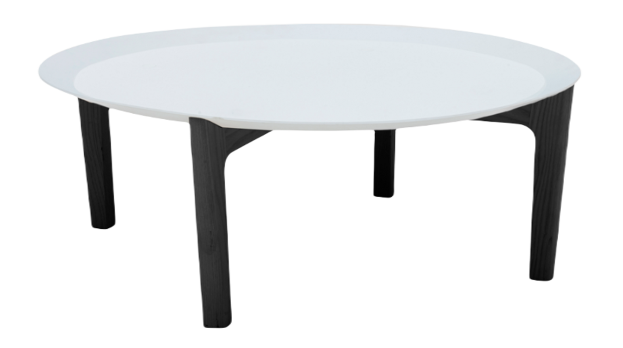 Softline Tray Tisch-Hoch-White-Ash Black Stained