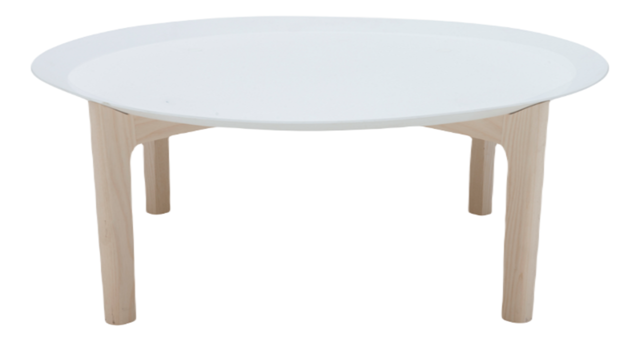 Softline Tray Tisch-Niedrige-White-Ash Natural