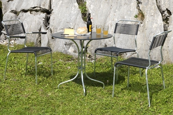 Schaffner Metalltisch St. Moritz Ø 90