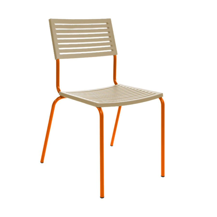 Schaffner Lamello ohne Armlehne - Orange - Pastel Brown