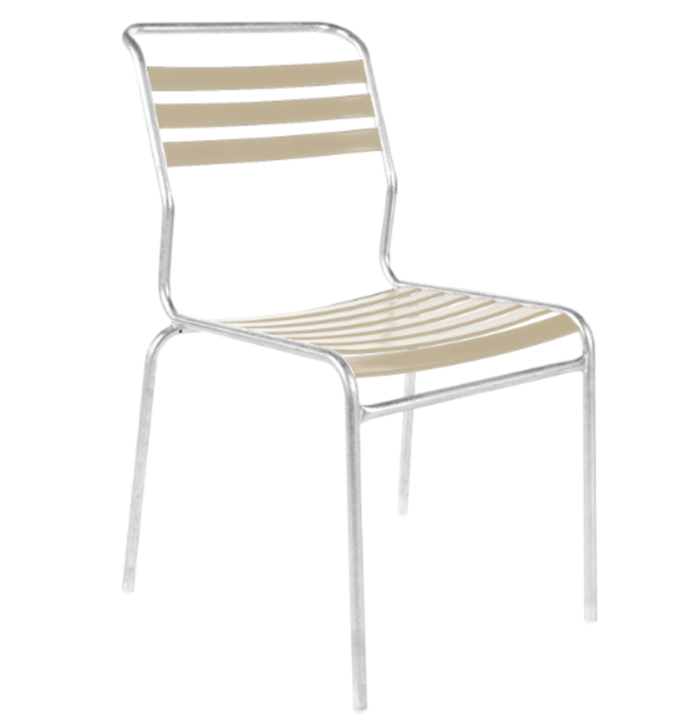 Schaffner Lättlistuhl Säntis ohne Armlehne -  Pastelsand