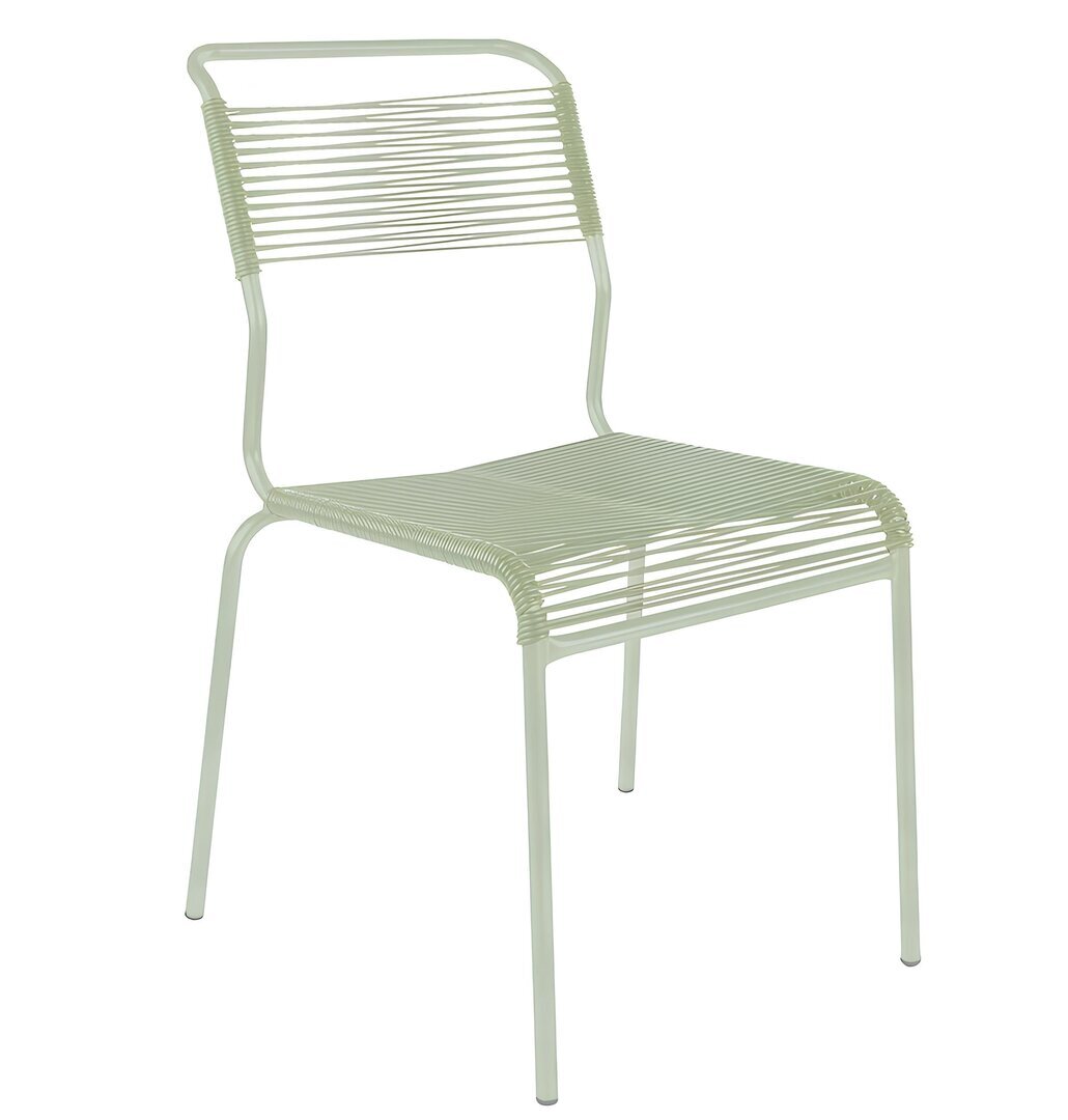Schaffner Spaghettistuhl Säntis ohne Armlehne - Pastellgrün uni