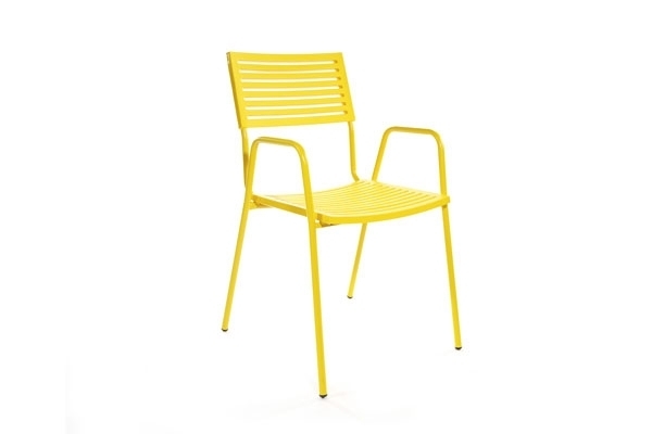 Schaffner Lamello mit Armlehne - Gelb