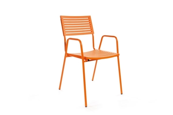 Schaffner Lamello mit Armlehne - Orange