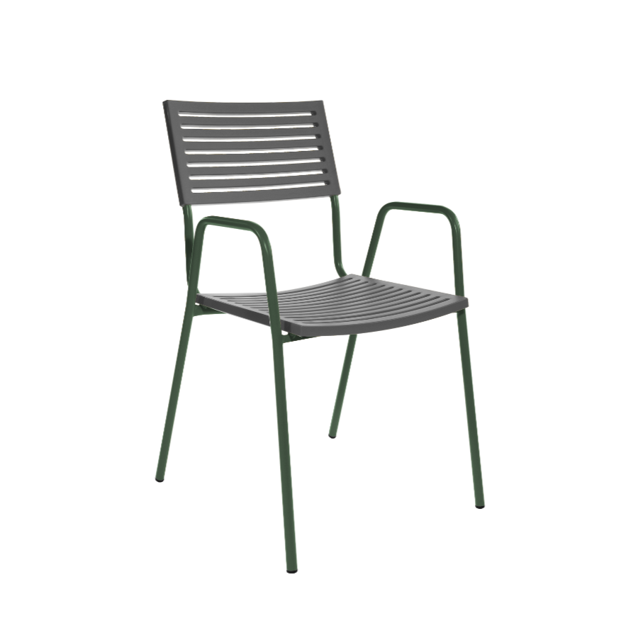 Schaffner Lamello mit Armlehne - Antracite -  antracite