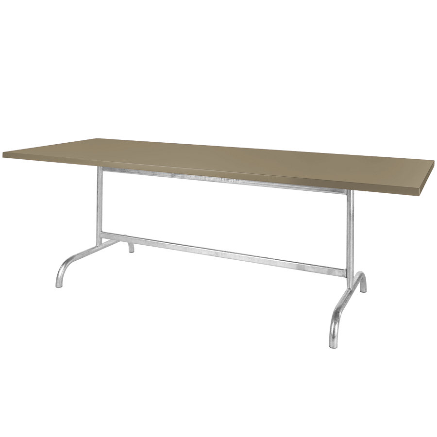 Schaffner Metalltisch Säntis 180x80 - Champagner