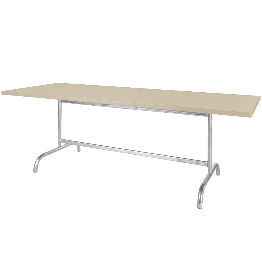 Schaffner Metalltisch Säntis 180x80 - Pastellsand