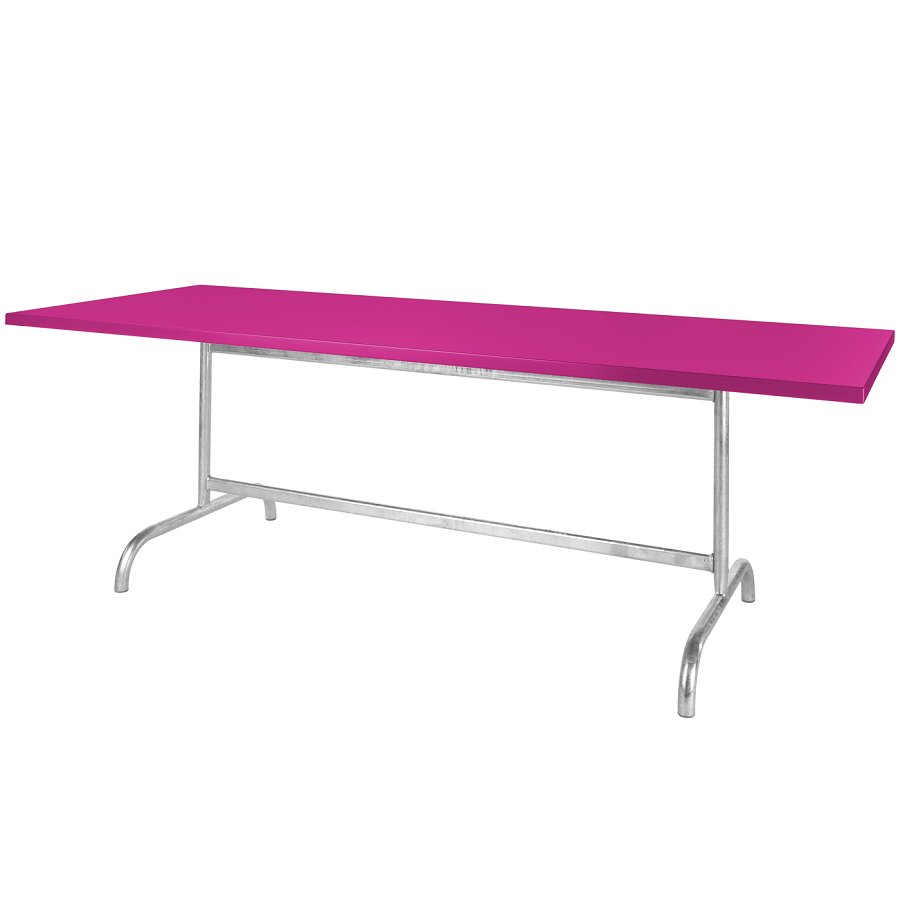 Schaffner Metalltisch Säntis 180x80 - Pink