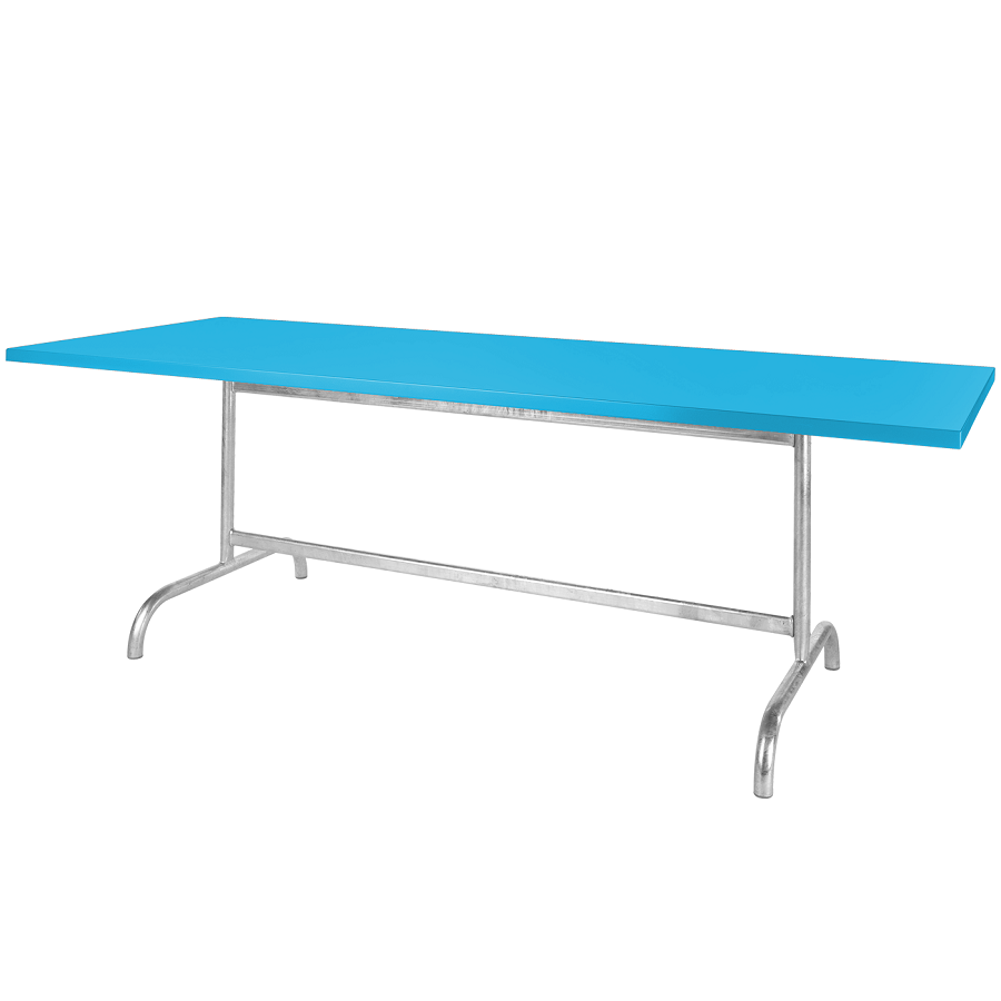 Schaffner Metalltisch Säntis 180x80 - Turkis