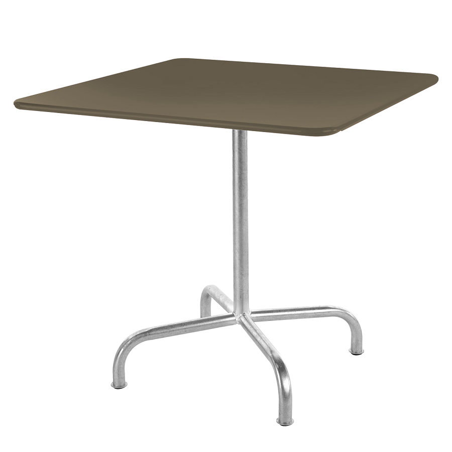 Schaffner Metalltisch Rigi 70x70 - Feuerverzinkt / Champagner