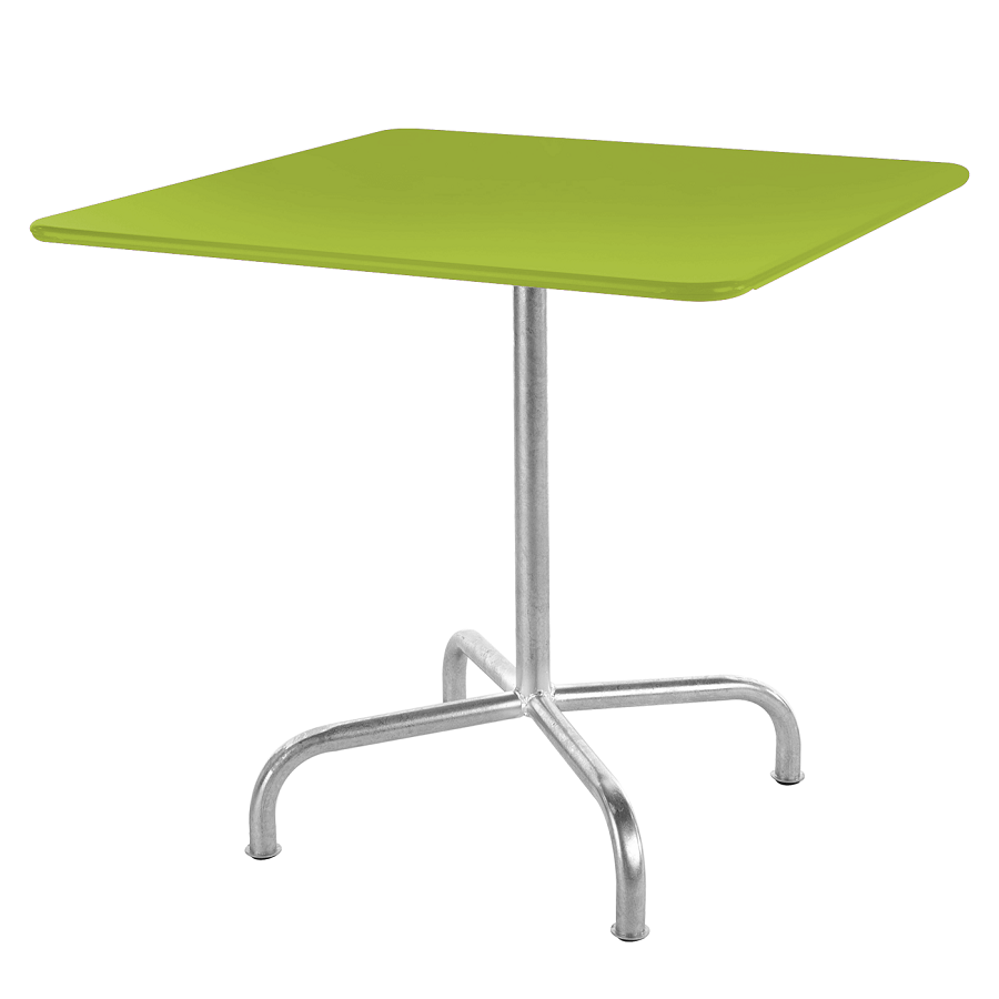 Schaffner Metalltisch Rigi 70x70 - Feuerverzinkt / Hellgrün
