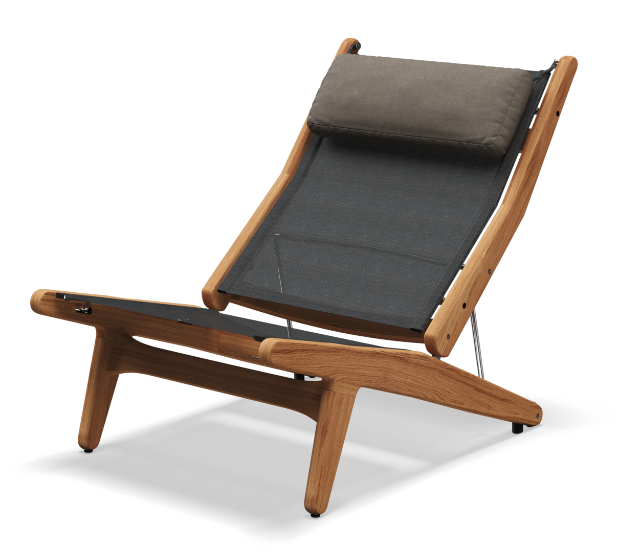 GLOSTER Bay Sessel-Buffed Teak | Textilen Anthrazit
