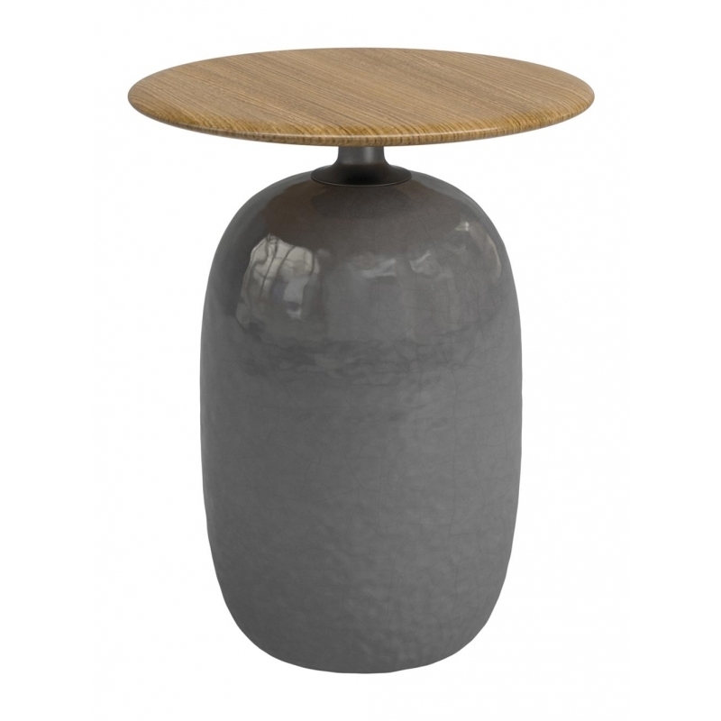 Gloster Blow Beistelltisch Ø 42 cm - Smoke Glaze