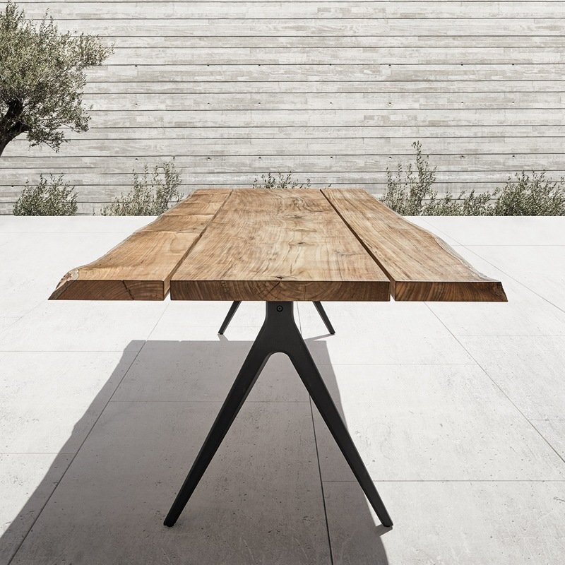 Gloster Raw Split Tisch 96 x 280 cm