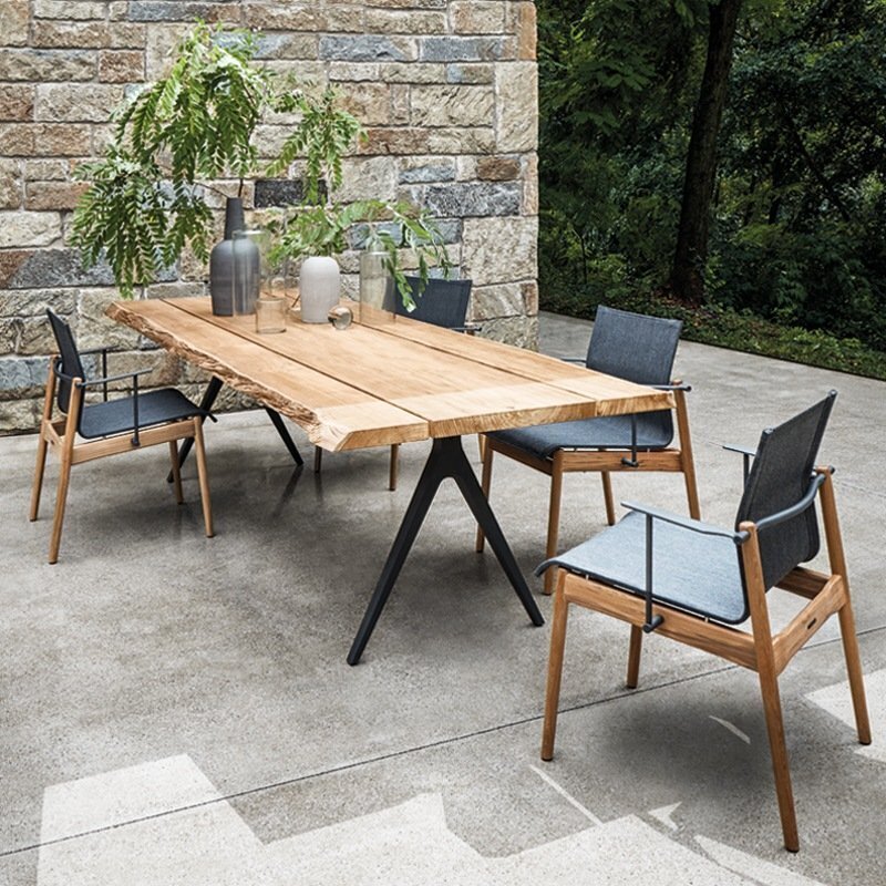 Gloster Raw Split Tisch 102 x 350 cm