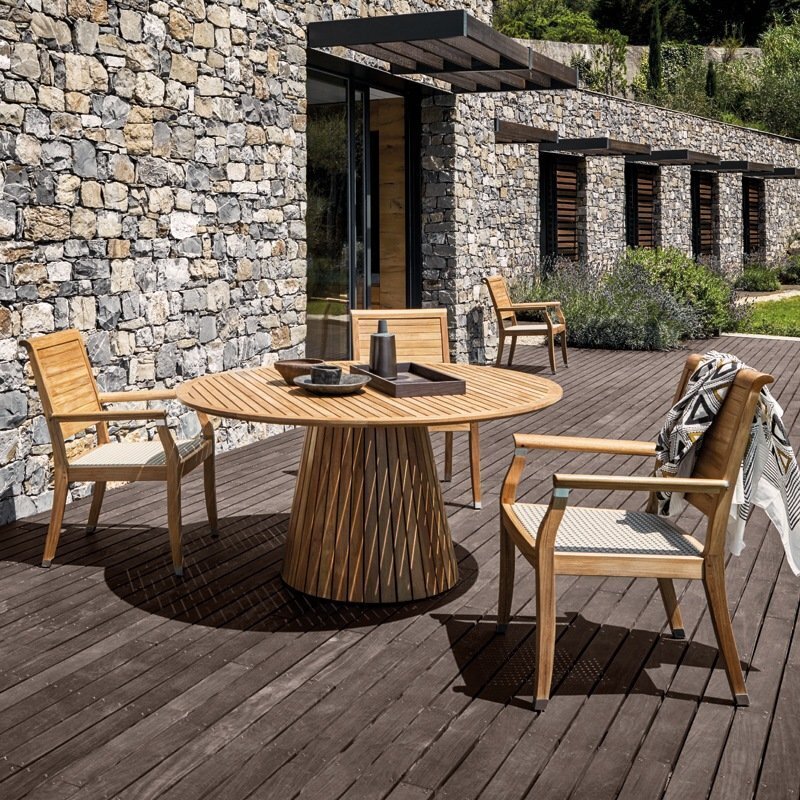 Gloster Whirl Esstisch Rund Ø 150 cm