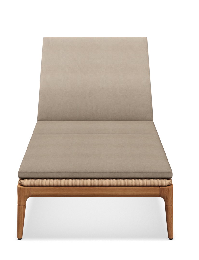 Gloster Lima LOUNGER - Sonnenliege - Blend Sand