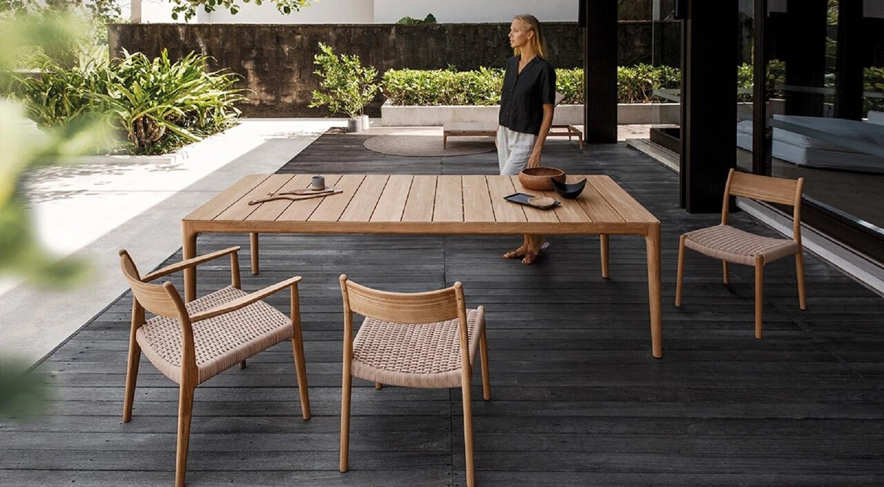 Gloster Lima 179 cm DINING TABLE TEAK - Esstisch