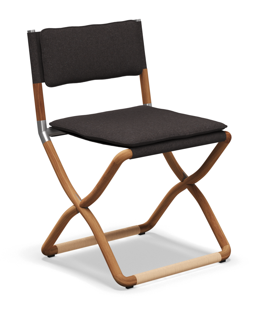 Gloster Navigator FOLDING CHAIR - Stuhl ohne Armlehne - Ground Charcoal
