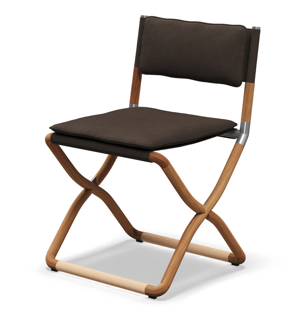 Gloster Navigator FOLDING CHAIR - Stuhl ohne Armlehne - Heritage Sable